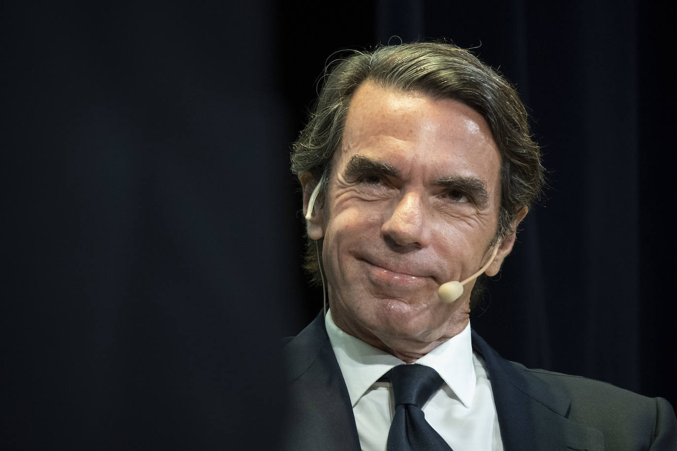 Aznar, en el Paraninfo de La Magdalena.