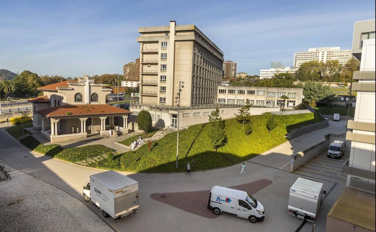 Emplazamiento en el que está prevista la construcción del búnker del centro de protonterapia en Valdecilla.