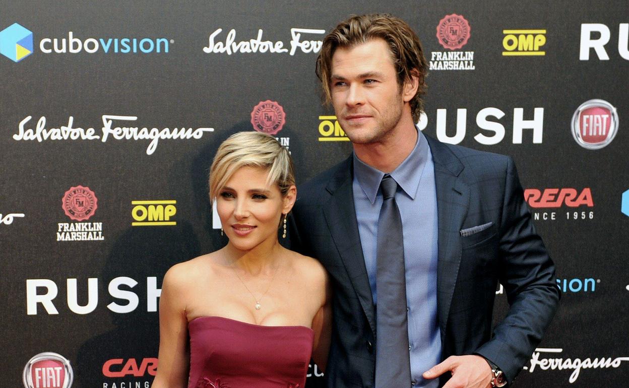 Elsa Pataky y Chris Hemsworth. 