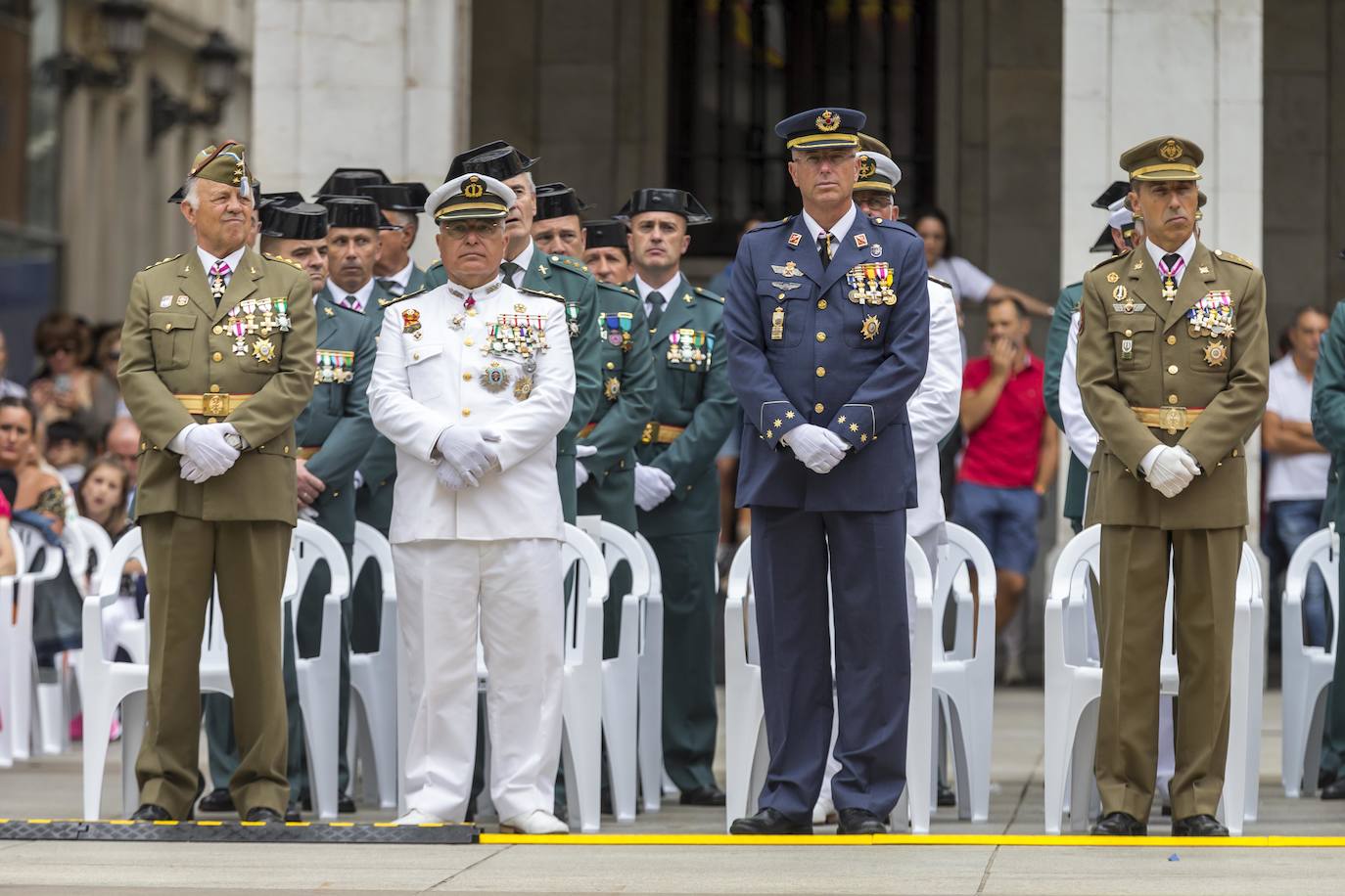 Fotos: La entrega de la bandera de España, en imágenes