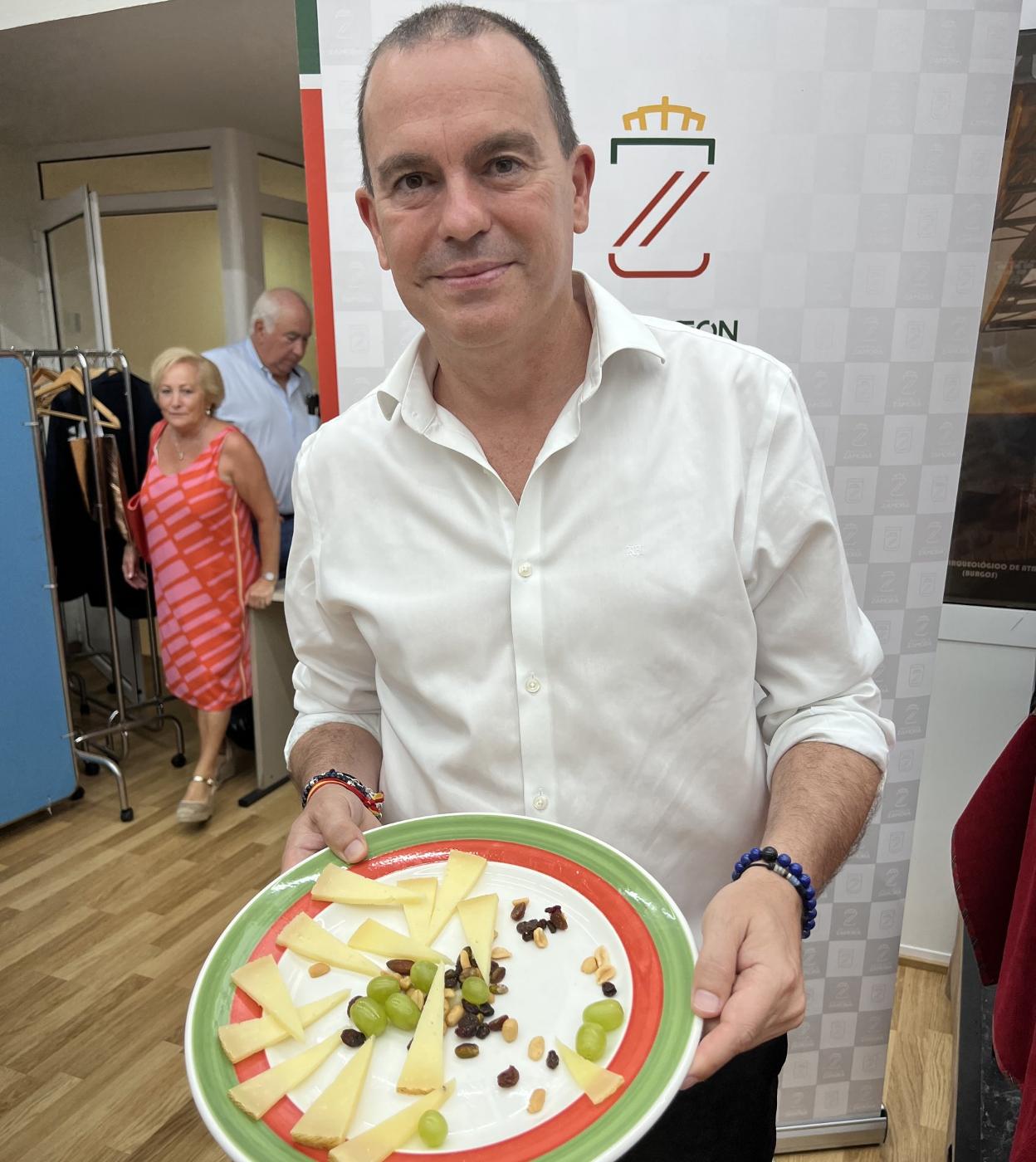 Francisco José Requejo, presidente de la Diputación de Zamora, el pasado jueves en Santander en la presentación de la feria.