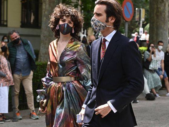 Brianda y Cucho Lozano, en la boda de Carlos Fitz-James Stuart y Belén Corsini.