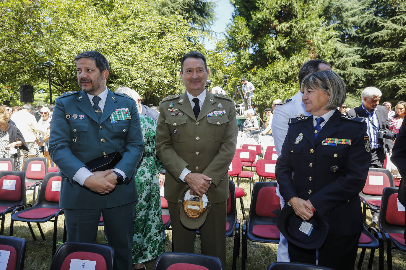 Los representantes de los Cuerpos y Fuerzas de Seguridad del Estado también han participado en el acto institucional.