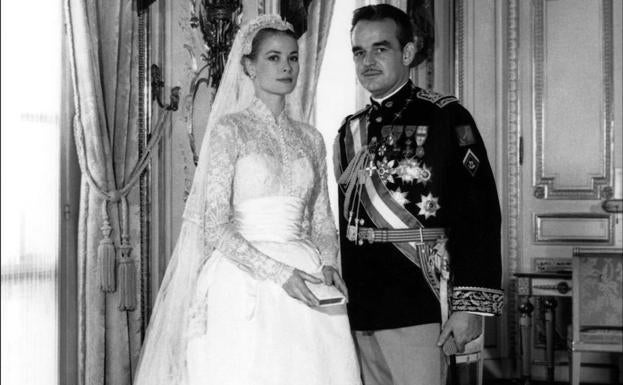 Grace Kelly y Rainiero de Mónaco.