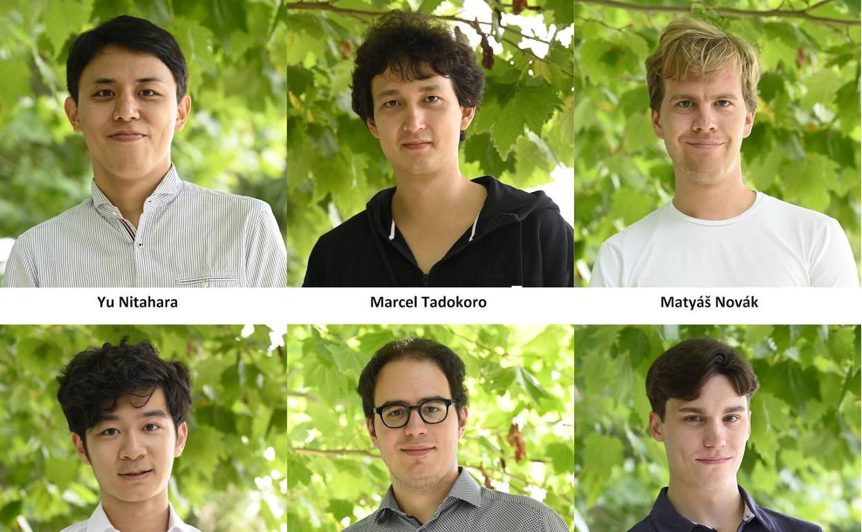 Los seis finalistas del XX Concurso Internacional de Piano de Santander. 