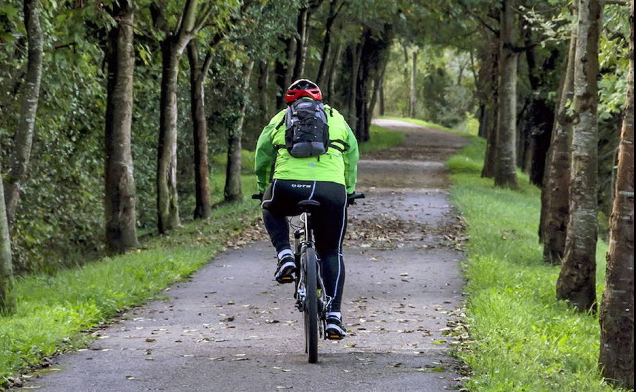 El viaducto está en el carril bici de Villaescusa.