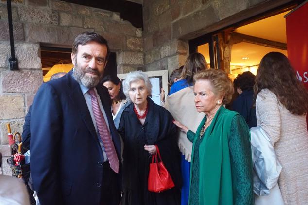 Guillermo de la Dehesa, Michèle Barbe y Elena Garcia Botín