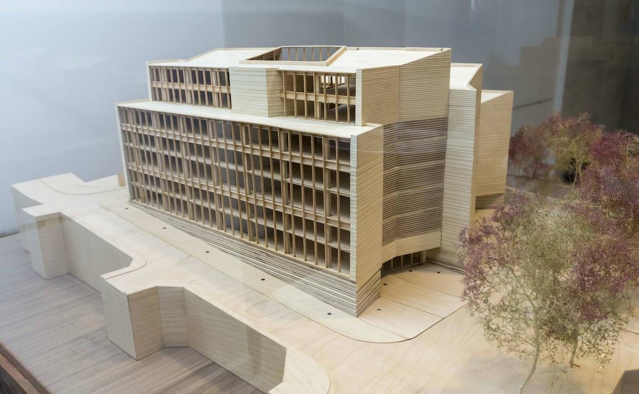 Maqueta de cómo será el edificio que servirá de sede al Mupac.