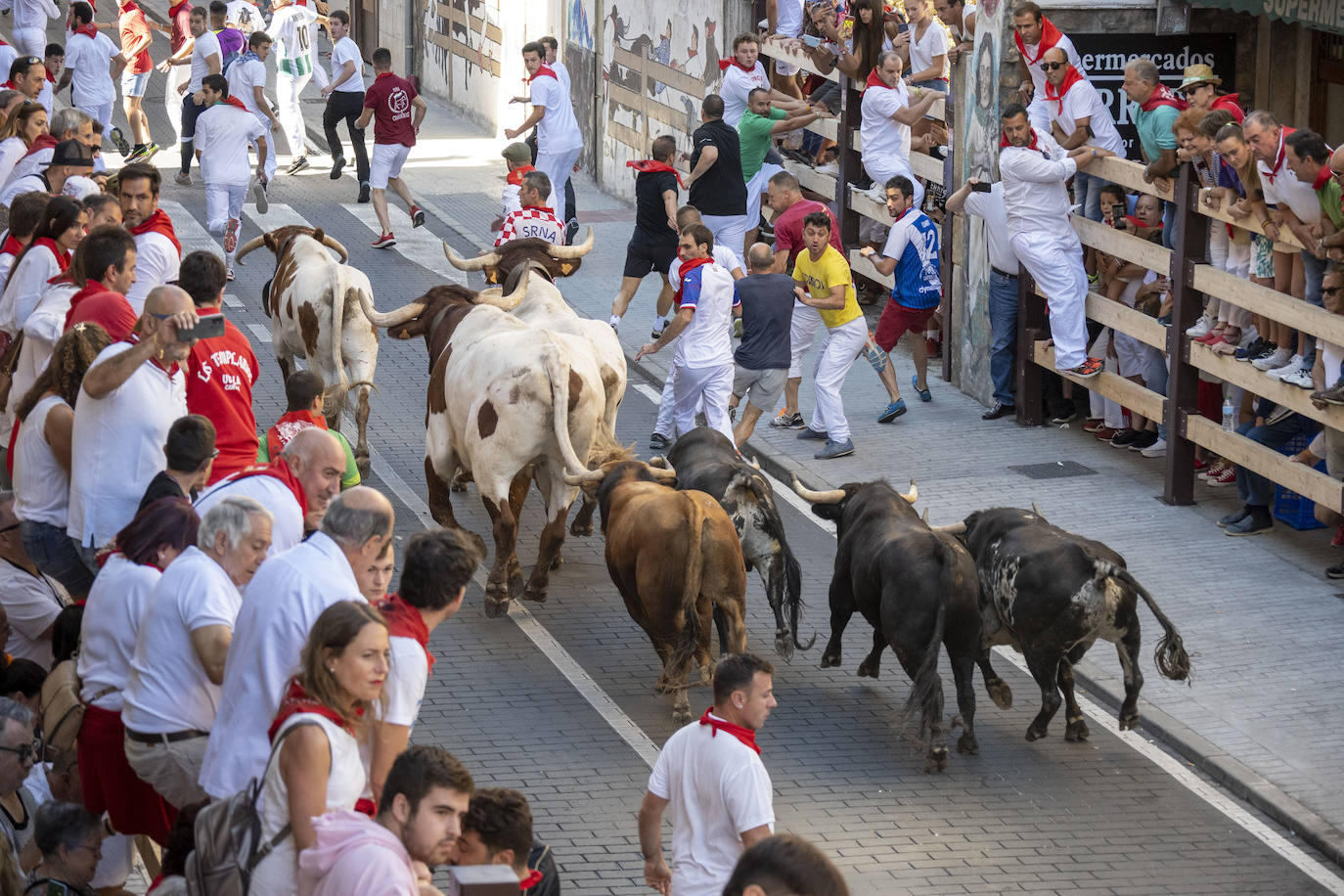 Fotos: Emocionante tercer encierro de las Fiestas de Ampuero