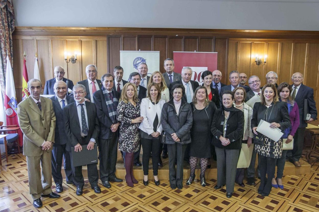 Acto de celebración del centenario de la Asociación de la Prensa de Cantabria, en el Palacio de La Magdalena, en 2014. 