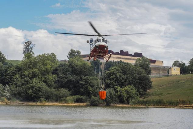 Imágenes del helicóptero del Gobierno de Cantabria.