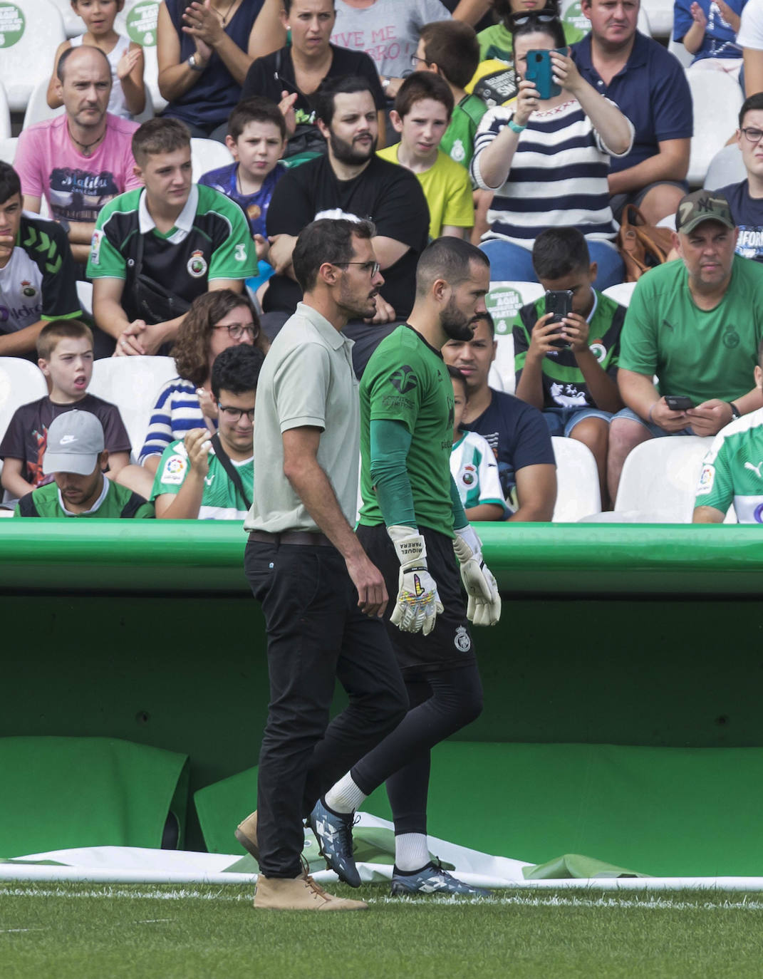 Miquel parera, el jueves al abandonar el entrenamiento