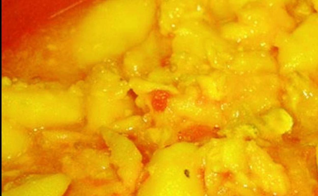 Guisado de patata con sebo de oveja