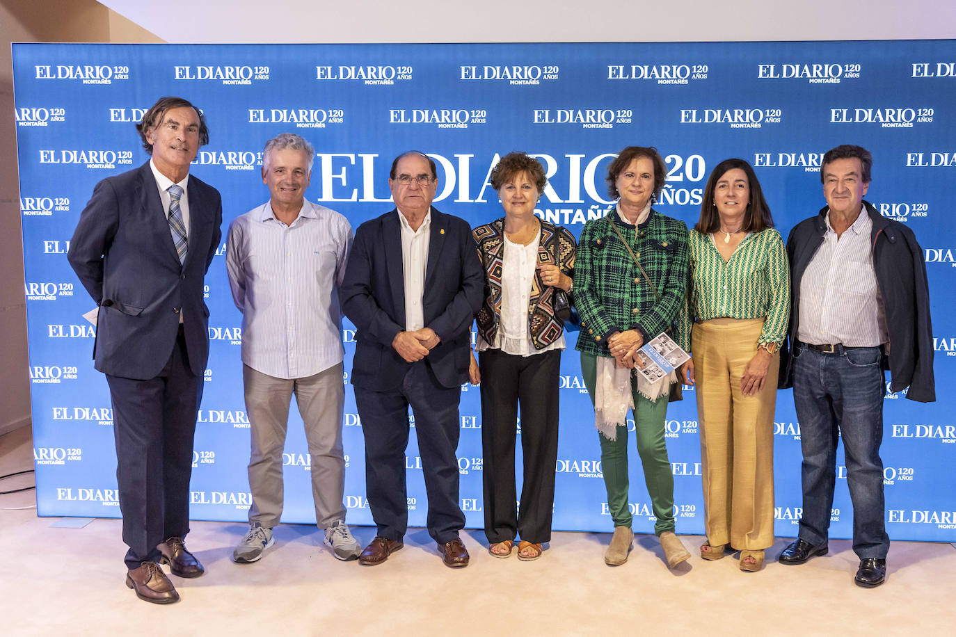 Pedro Irureta (izquierda), Javier López Vázquez, Jesús Martínez Teja, Belinda Canduela, Isabel Arozamena, Almudena Ruiz y Fernando Montes.