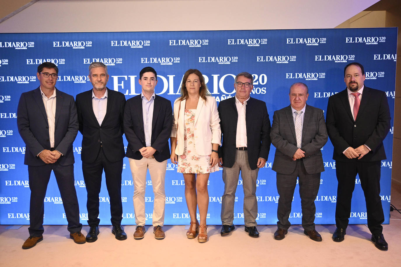 Felipe Pérez Manso (izquierda), Javier Ceruti, Diego Marañón, Ester Merino, Enrique Gordaliza, Jesús Ruiz y Javier Novella.