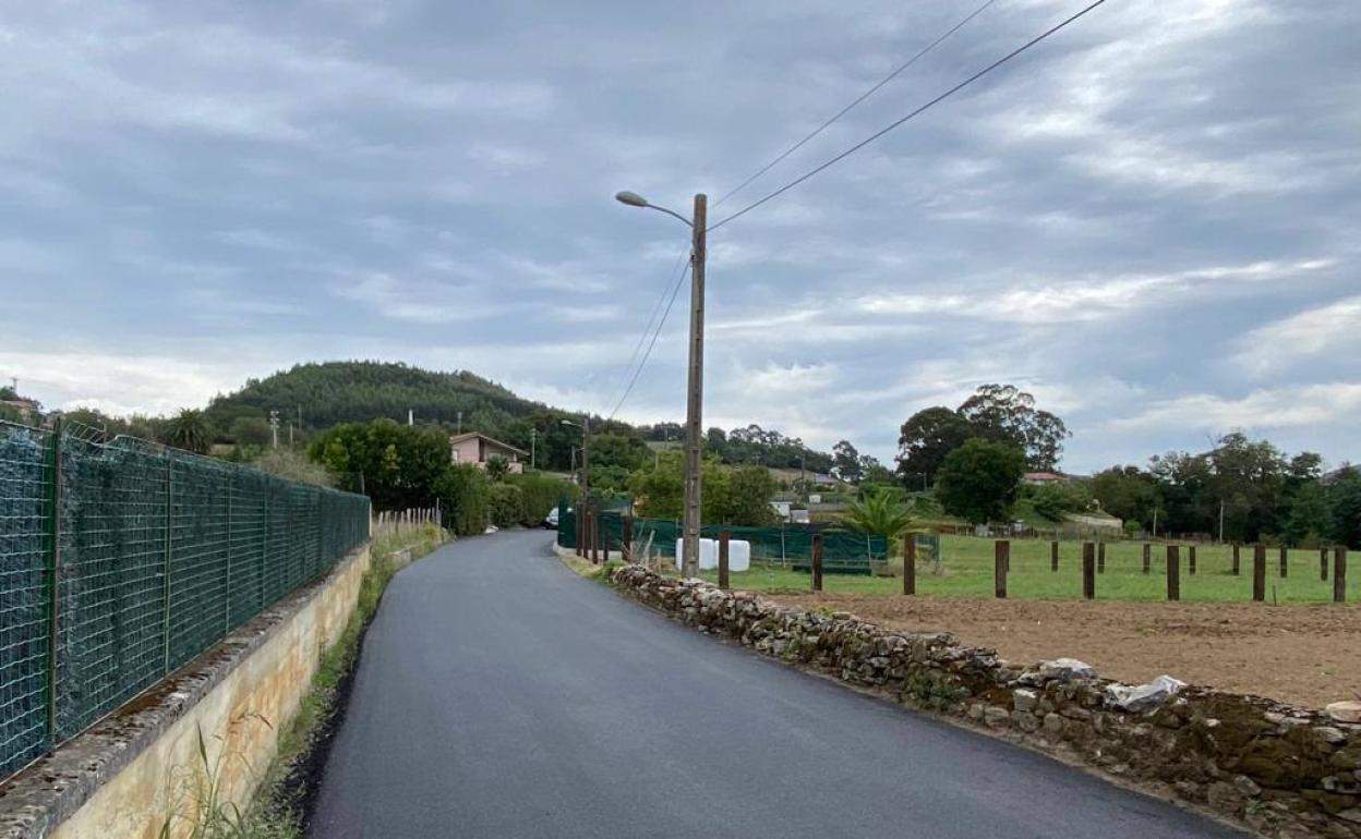 Uno de los asfaltados acometidos en la primera fase 