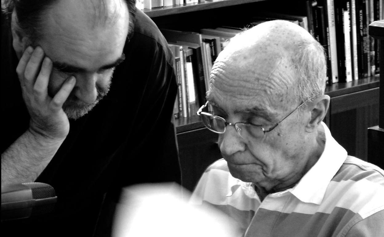 Fernando Gómez Aguilera y José Saramago