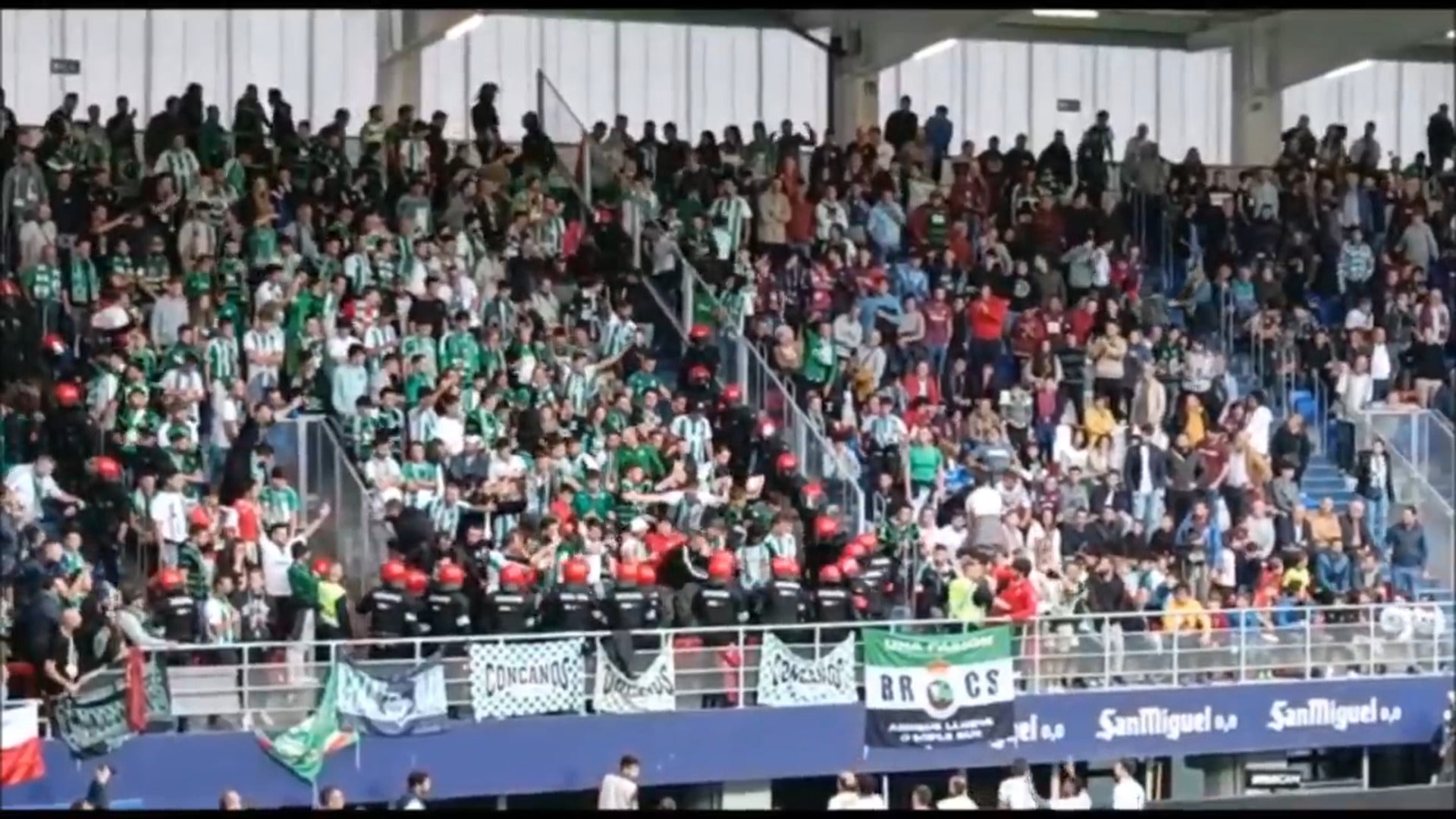Incidentes en la grada racinguista