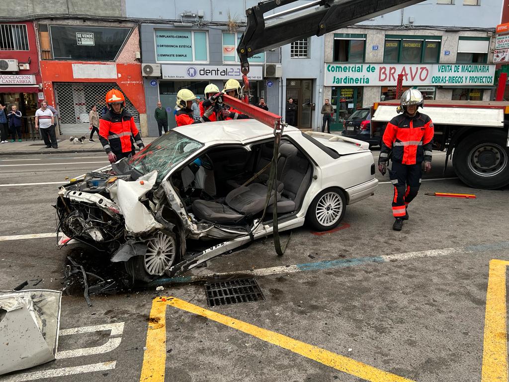 Fotos: El accidente en la calle Castilla, en imágenes