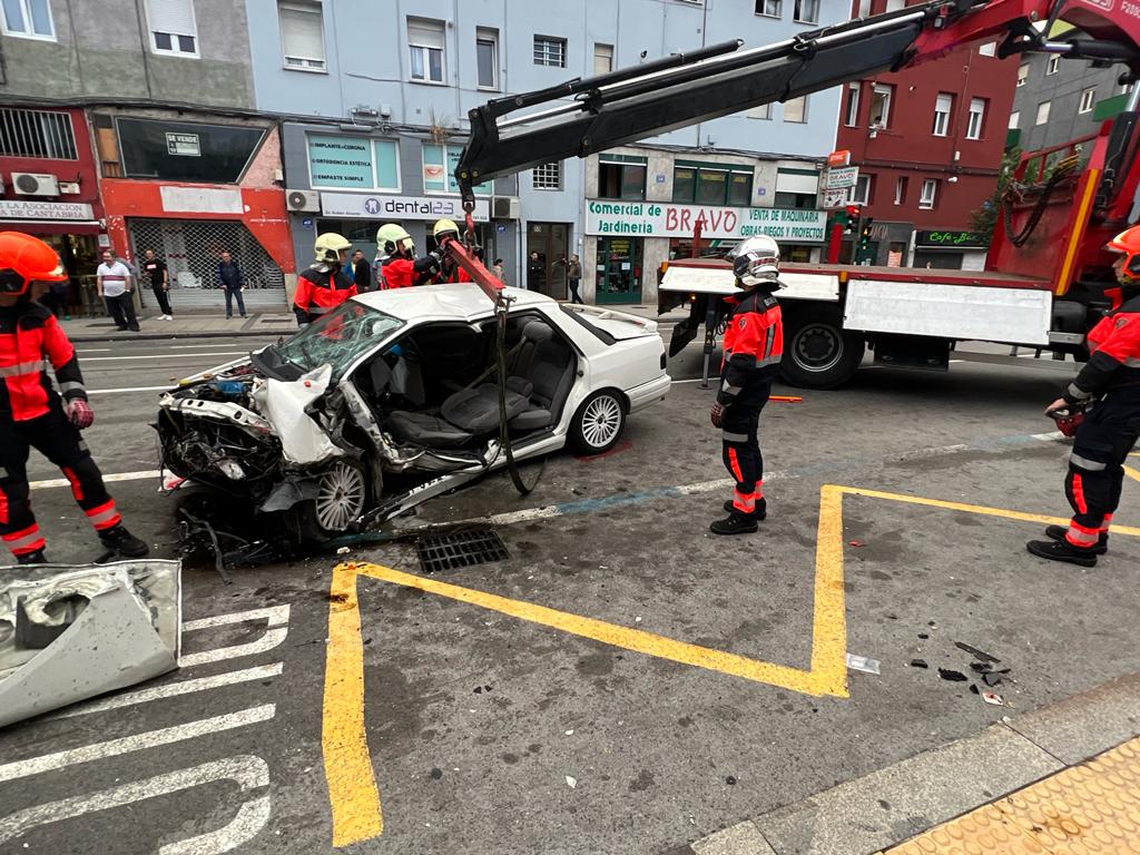 Fotos: El accidente en la calle Castilla, en imágenes