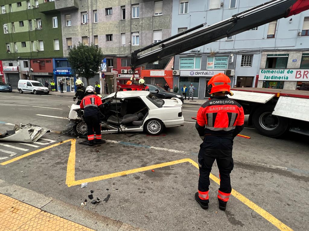 Fotos: El accidente en la calle Castilla, en imágenes