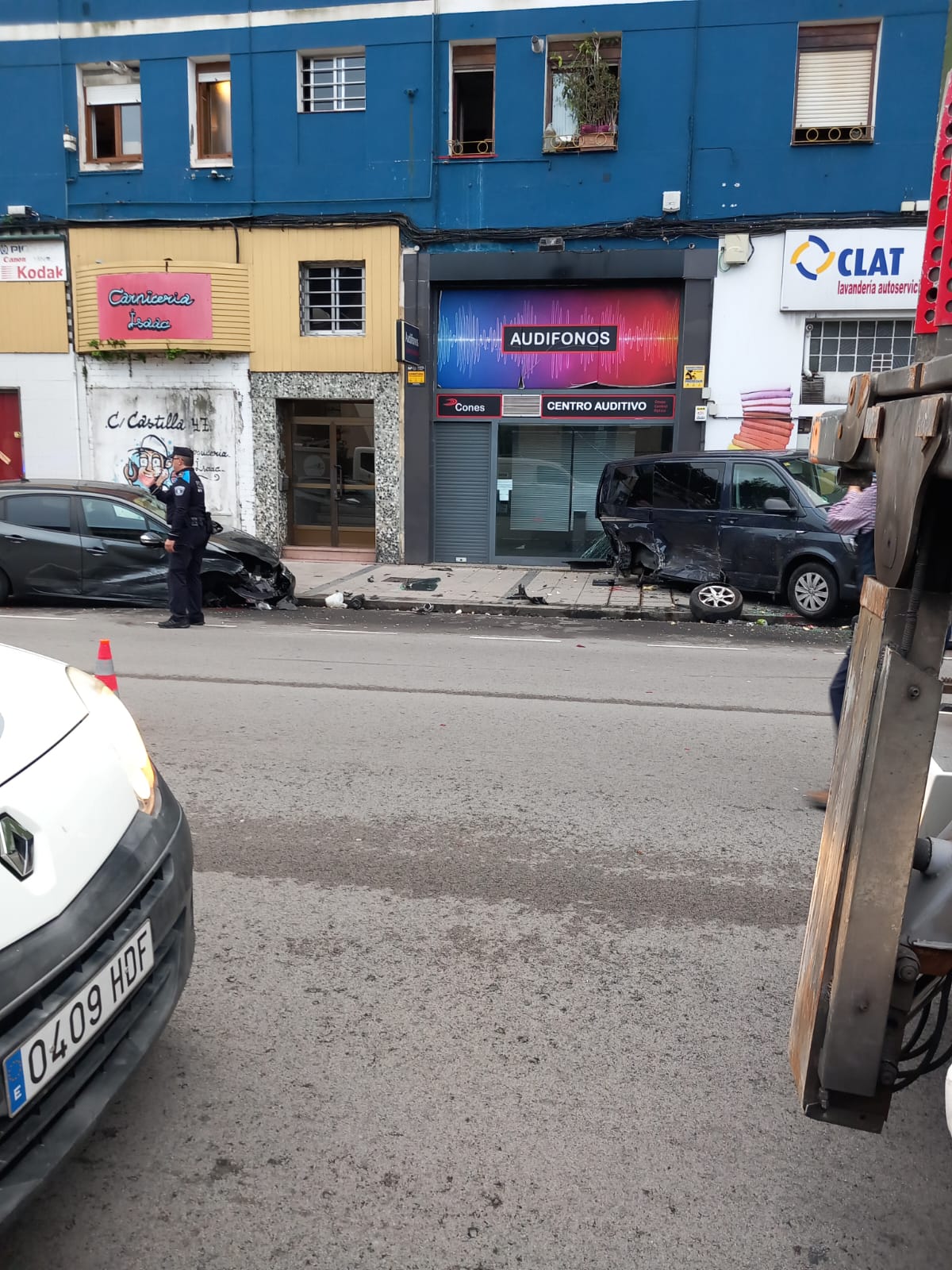 Fotos: El accidente en la calle Castilla, en imágenes