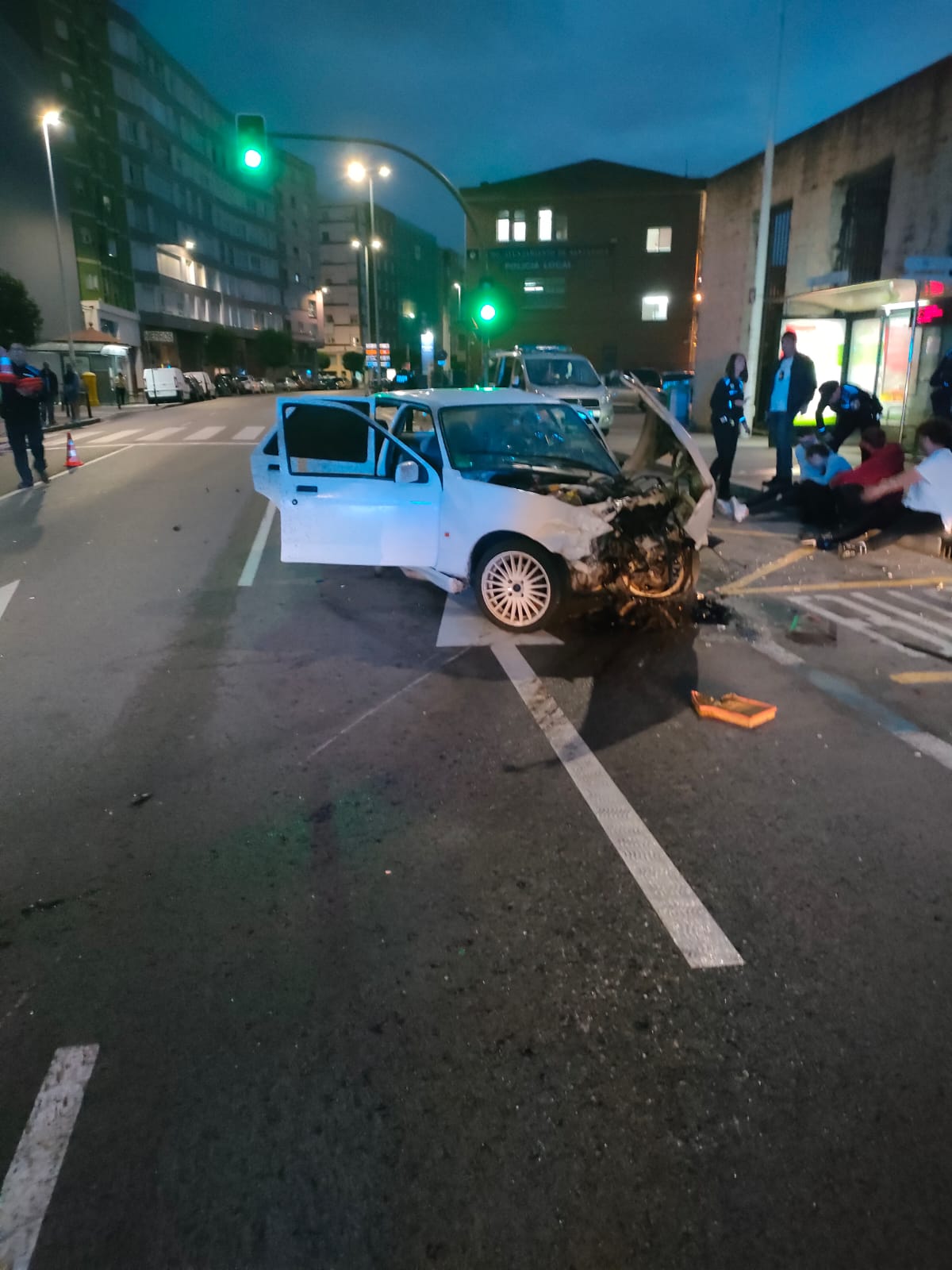 Fotos: El accidente en la calle Castilla, en imágenes