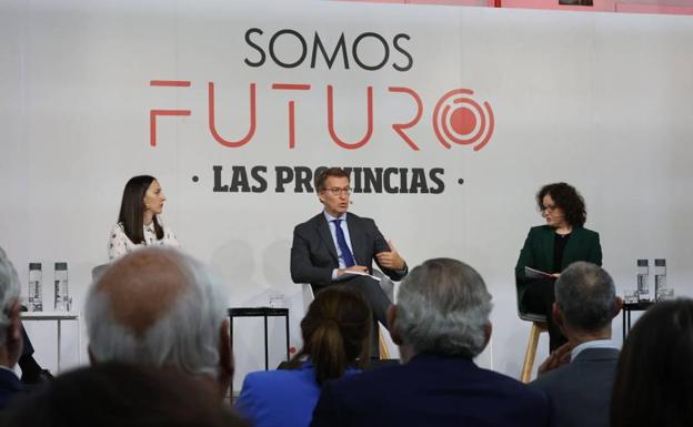 Feijóo interviene en el foro de Las Provincias. 