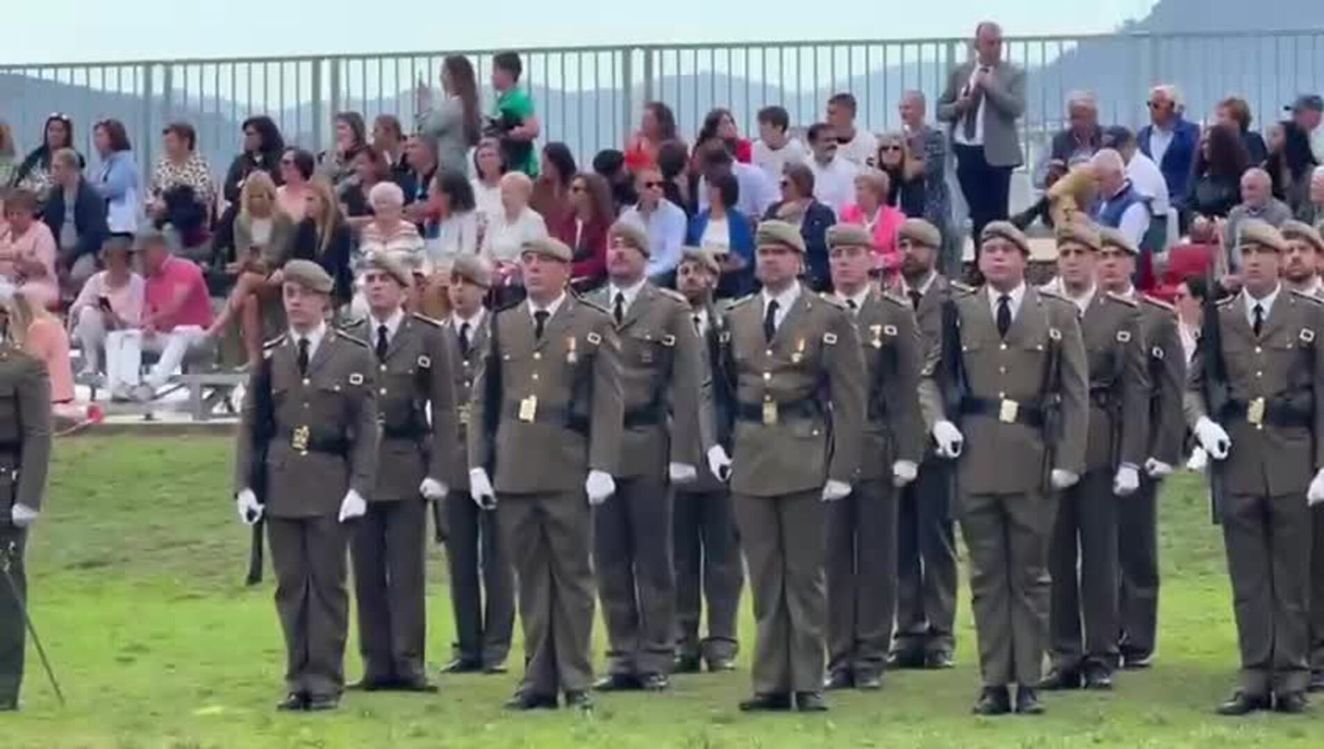 Jura de bandera en Santoña