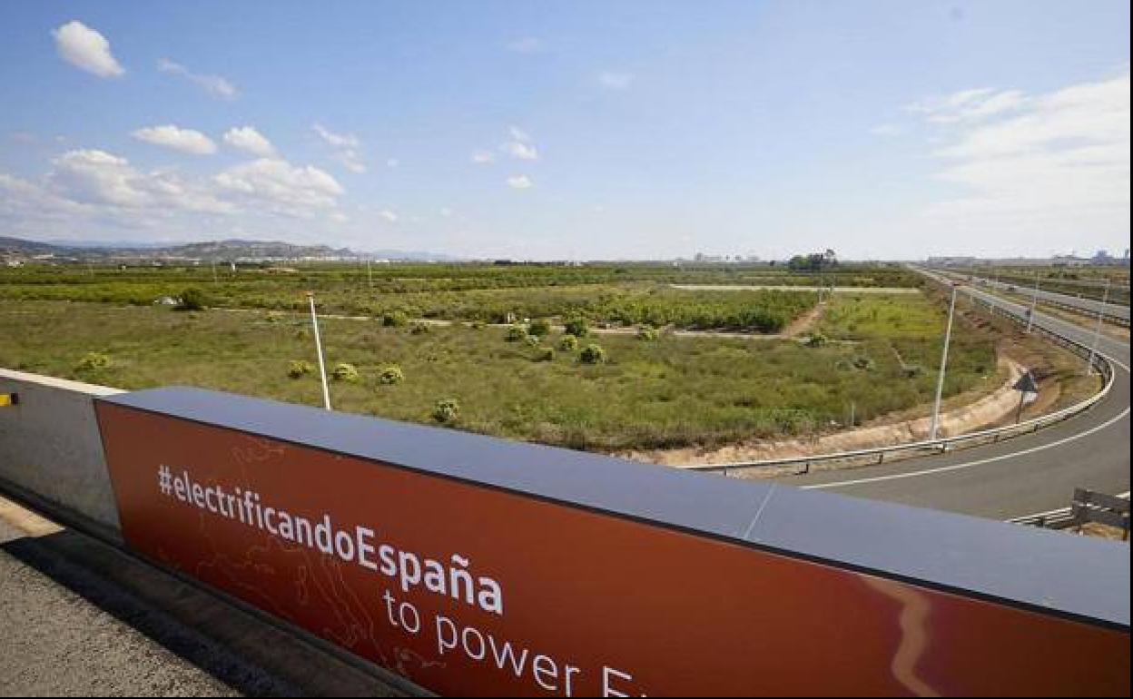 Ubicación de la futura gigafactoría de Volkswagen en Sagunto. 