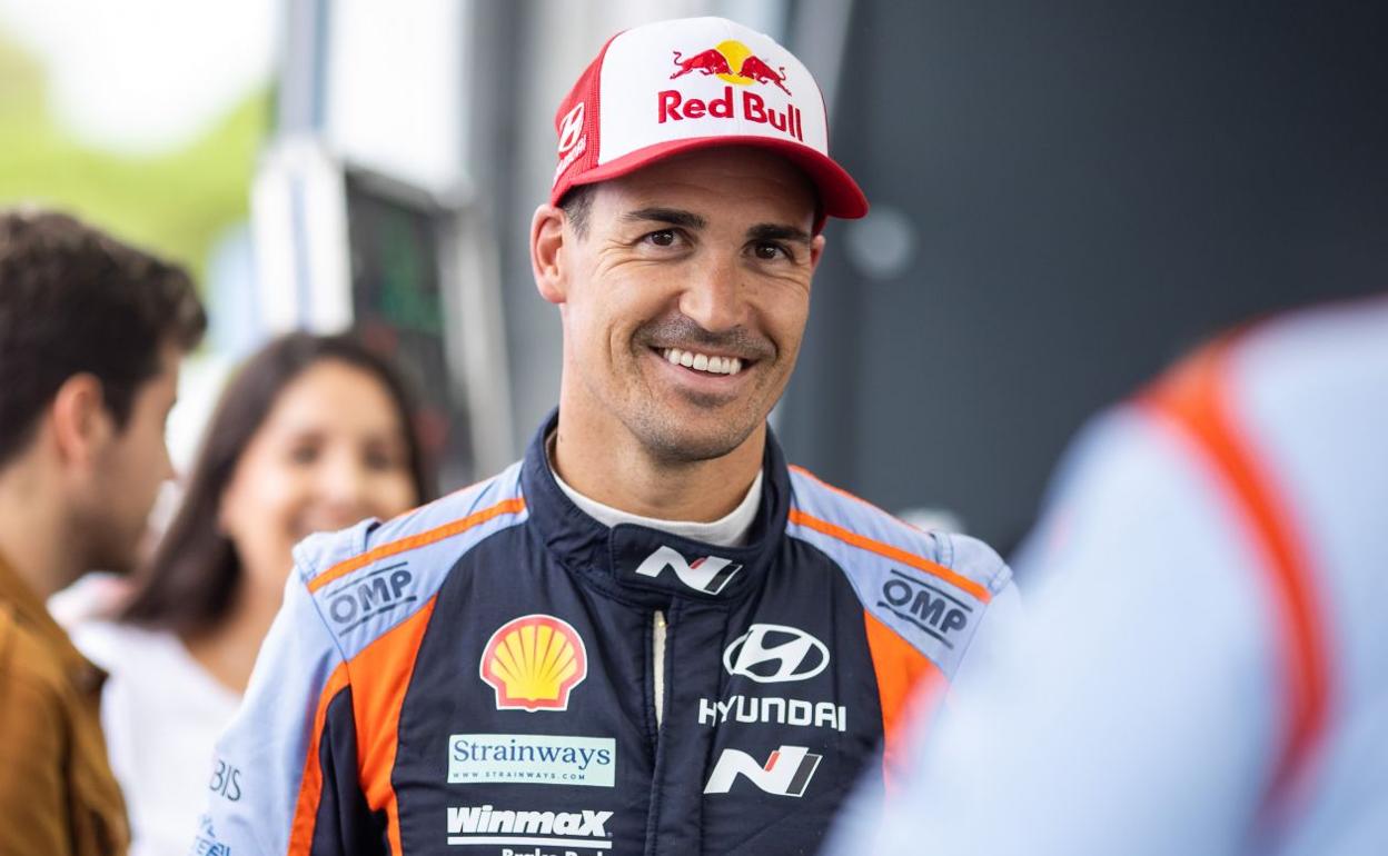 Dani Sordo, sonriente en Cataluña.