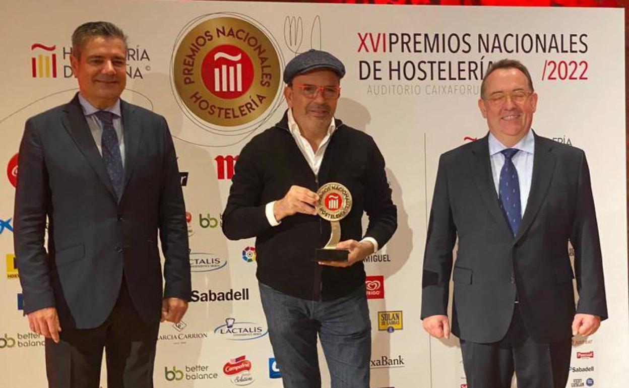 Jesús Sánchez ha recibido esta mañana el Premio Nacional de Hostelería.