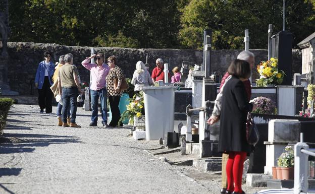 Imagen. Así estaba este martes el cementerio de Torrelavega.