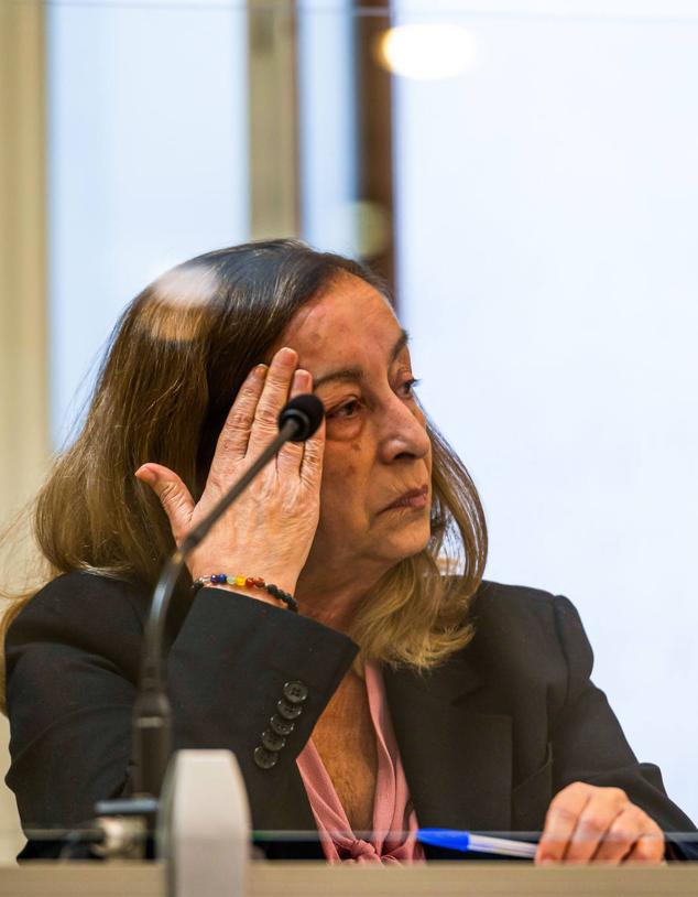 Carmen Merino, en el banquillo de acusada en la Audiencia.