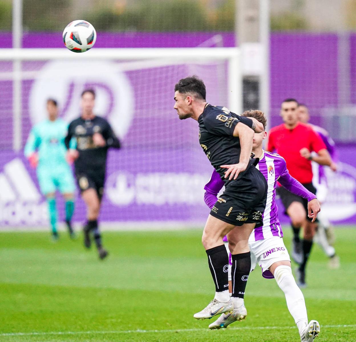 Un momento del partido de este sábado en Valladolid.