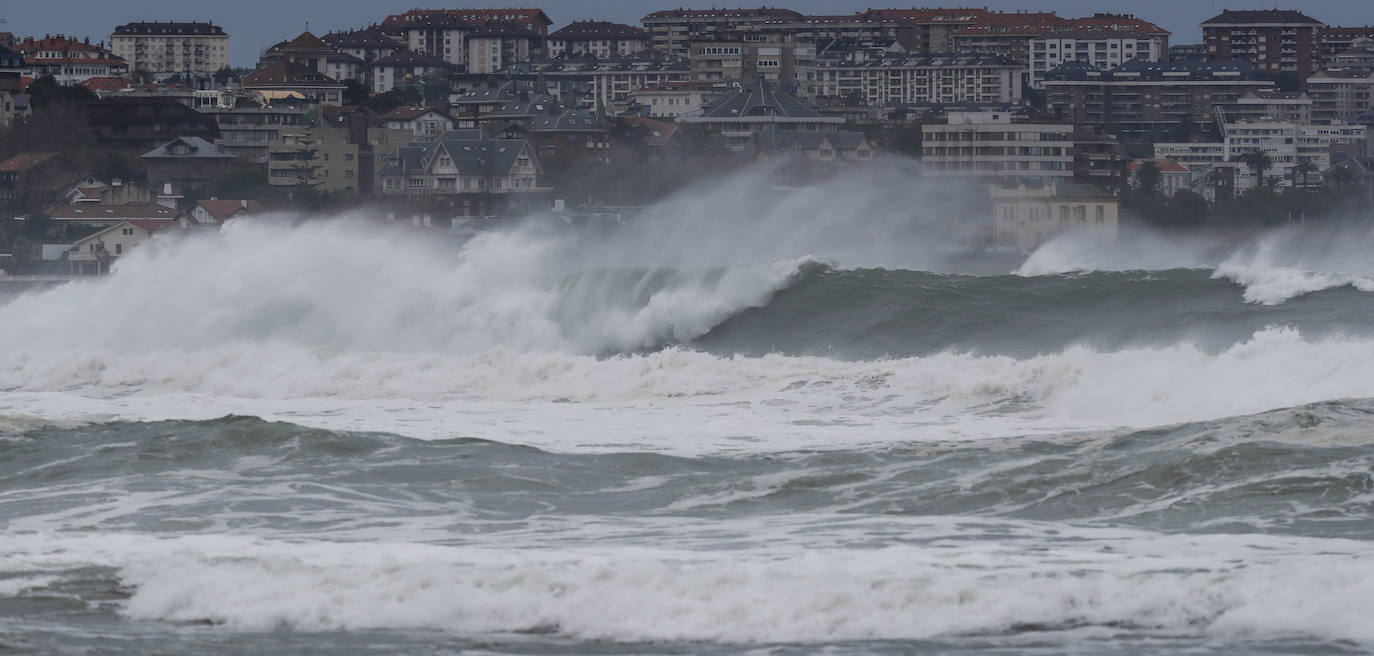 Temporal de costa en Santander