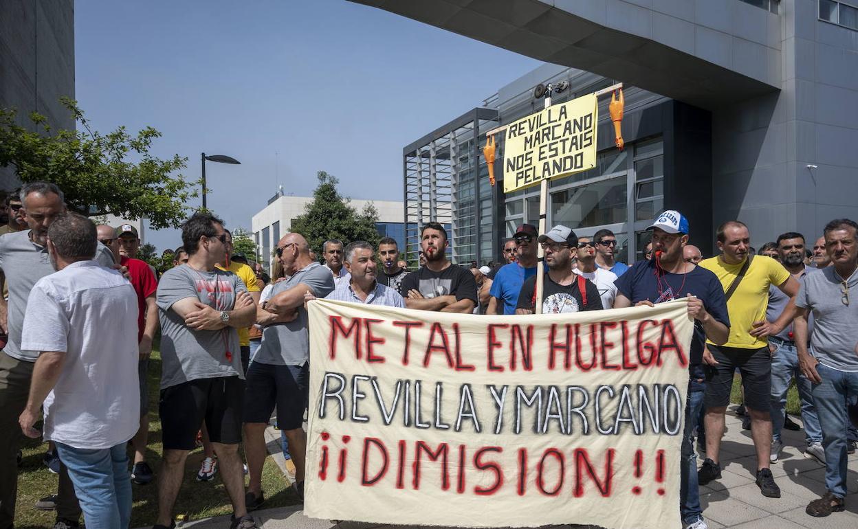 Imagen de uno de los actos de protesta durante la huelga de junio