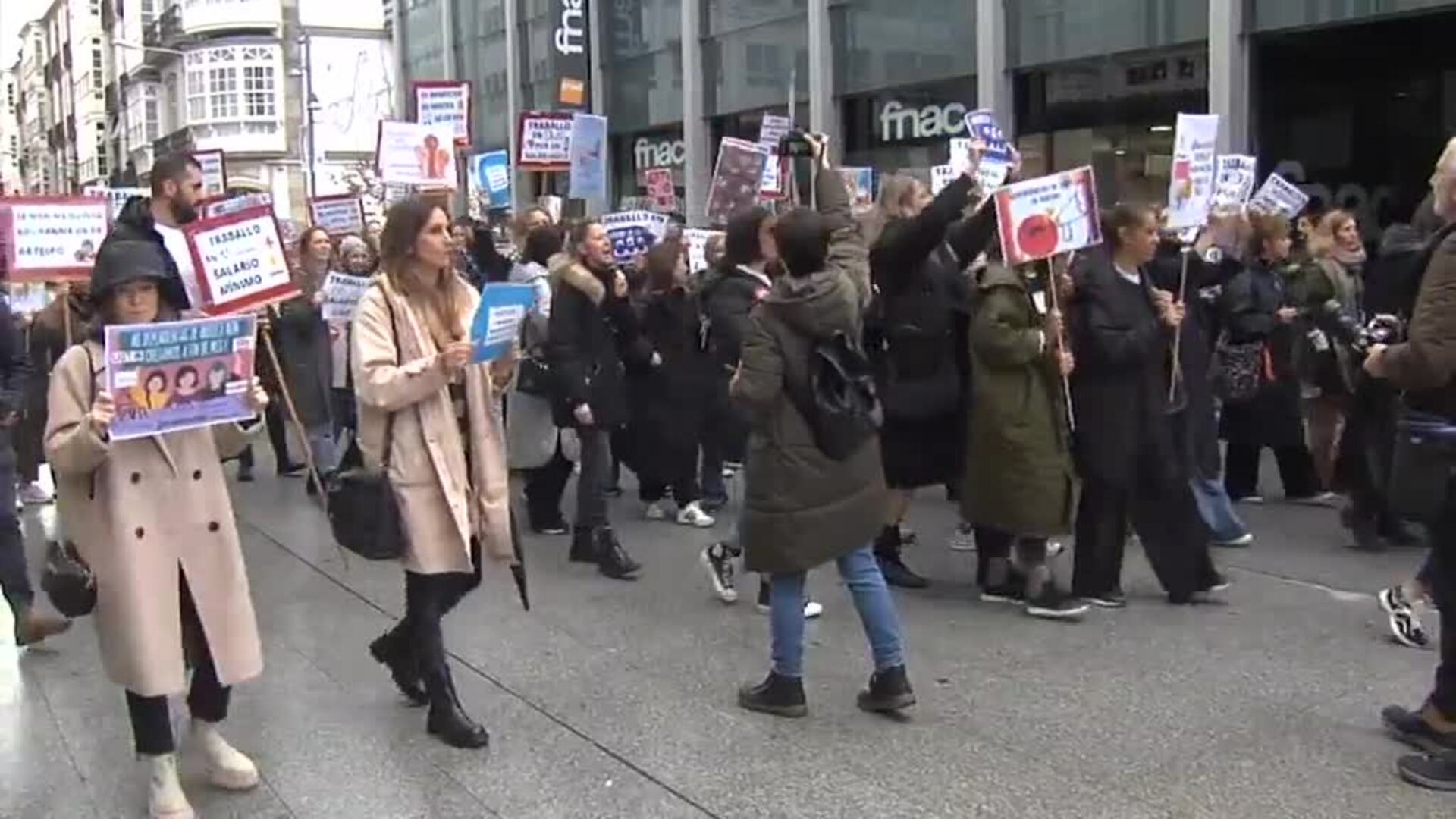 Trabajadores de Inditex inician una huelga de dos días en A Coruña
