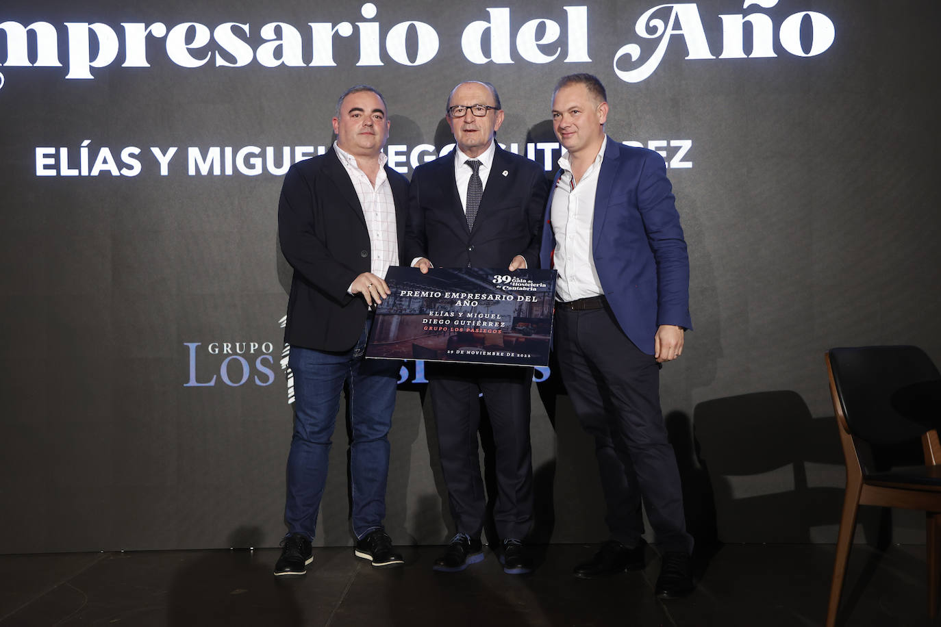 Miguel Diego, Javier López Marcano y Elías Diego.