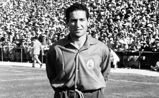 Paco Gento, durante su convocatoria con la selección española para el Mundial de Chile 1962.