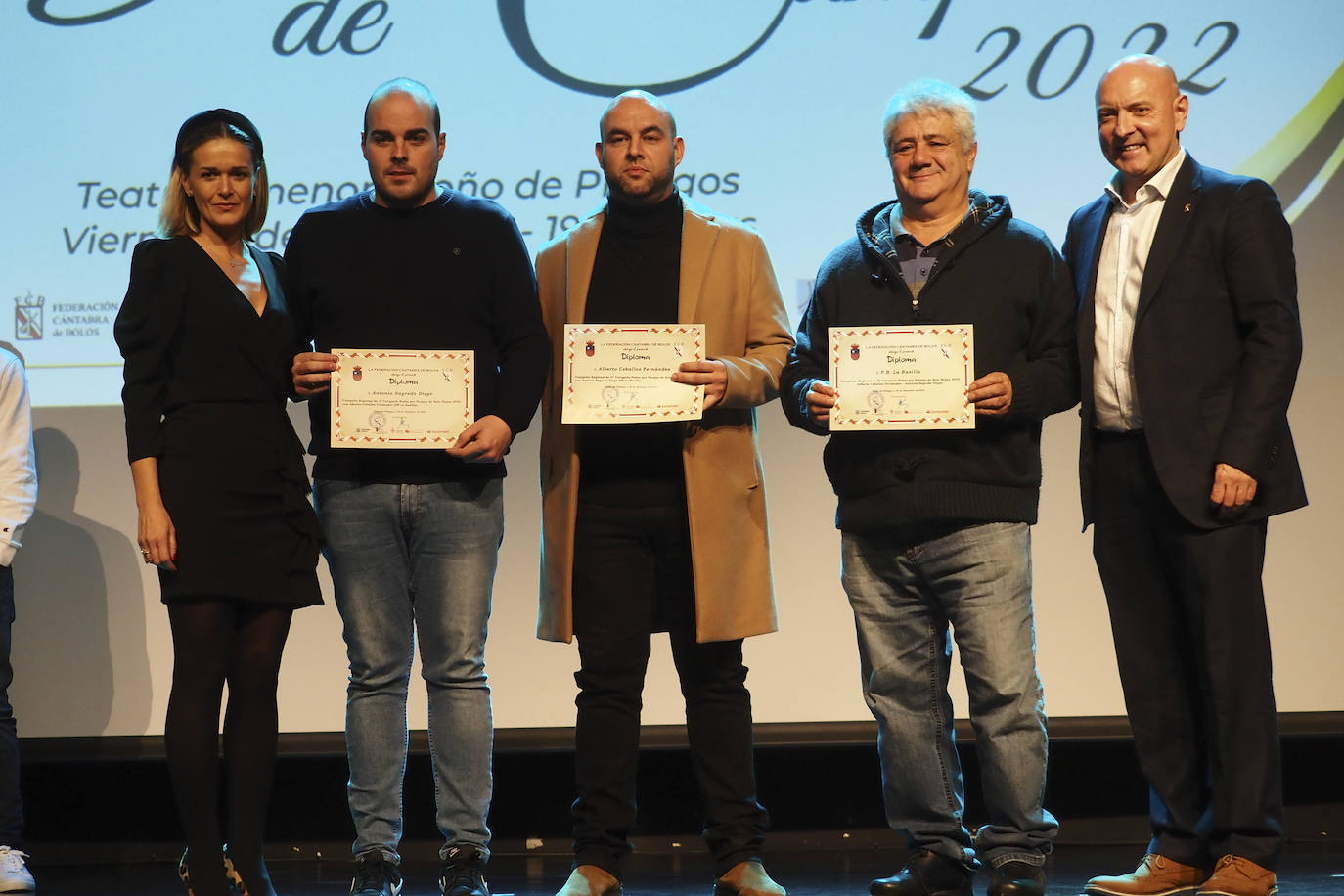 Verónica Samperio, Antonio Sagredo, Alberto Ceballos, Fernando Sánchez Jimeno y Norberto Ortiz.