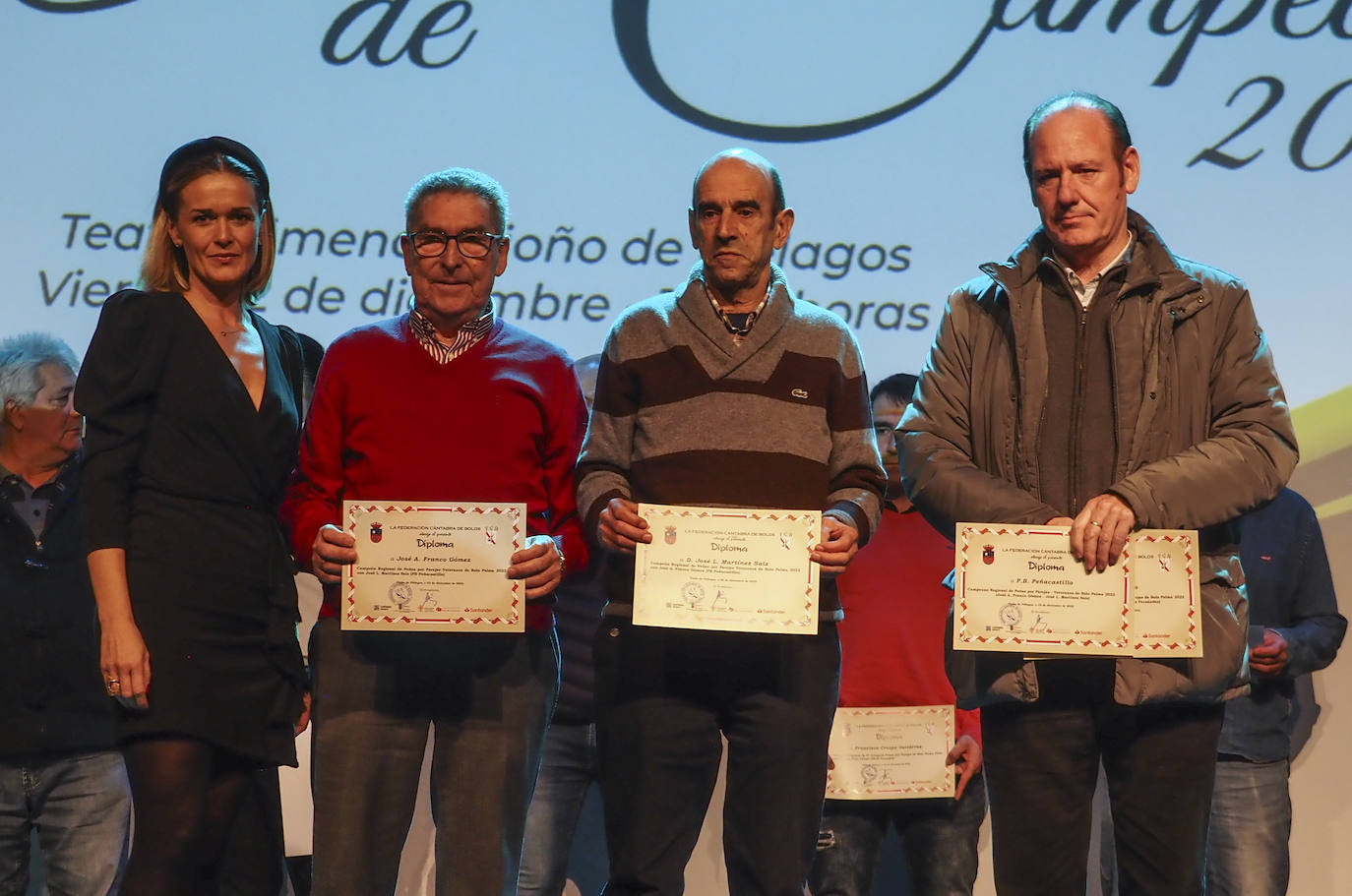 Verónica Samperio, José Antonio Franco, José Luis Martínez y Nel González. 