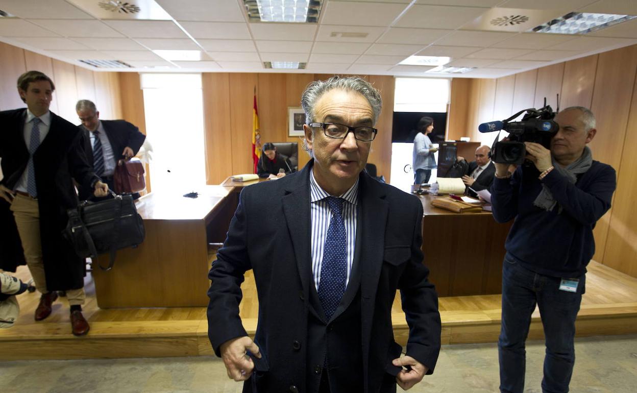 Ángel Lavín, en los tribunales. 