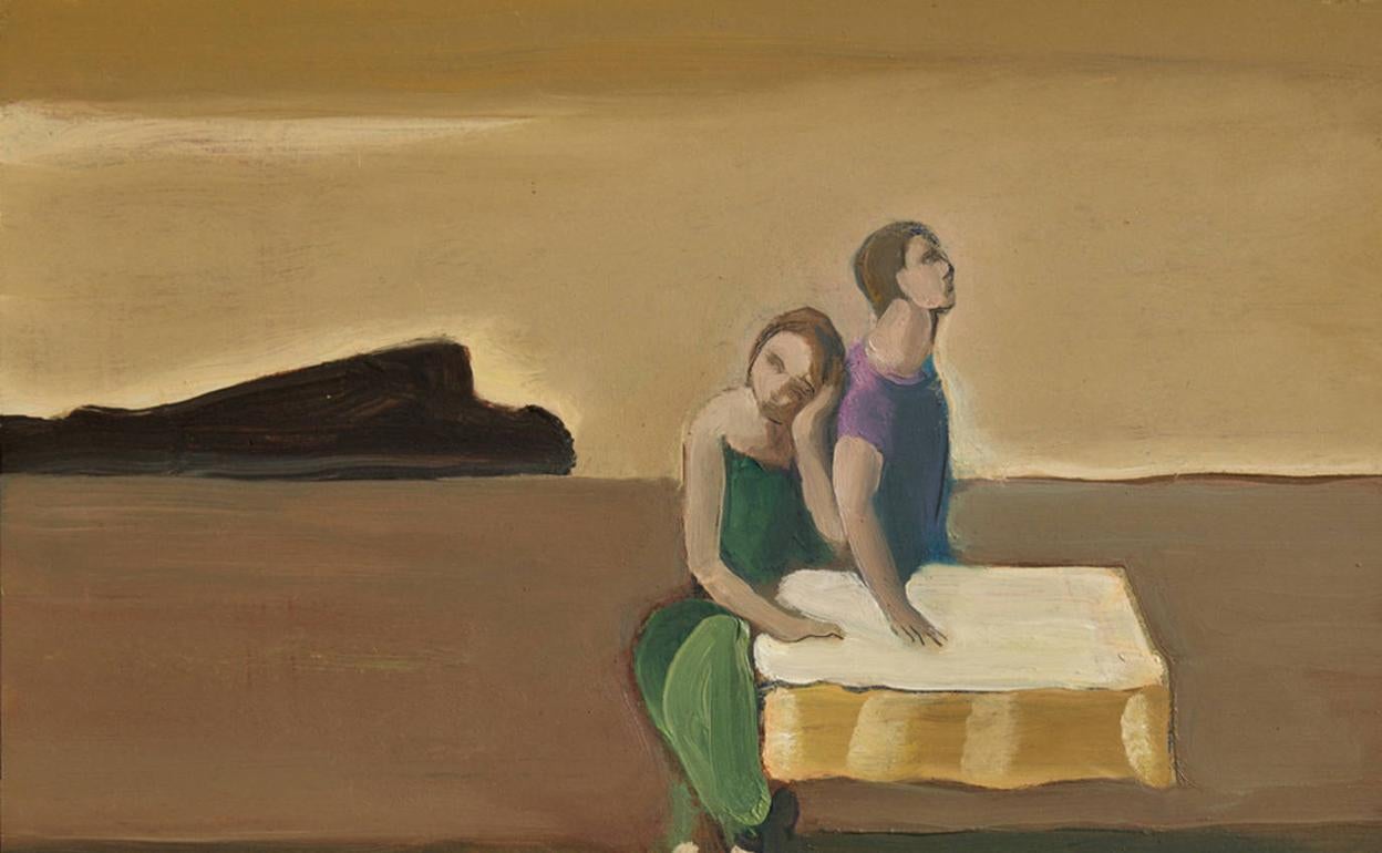 Estar contigo. 2022. Óleo sobre tabla.