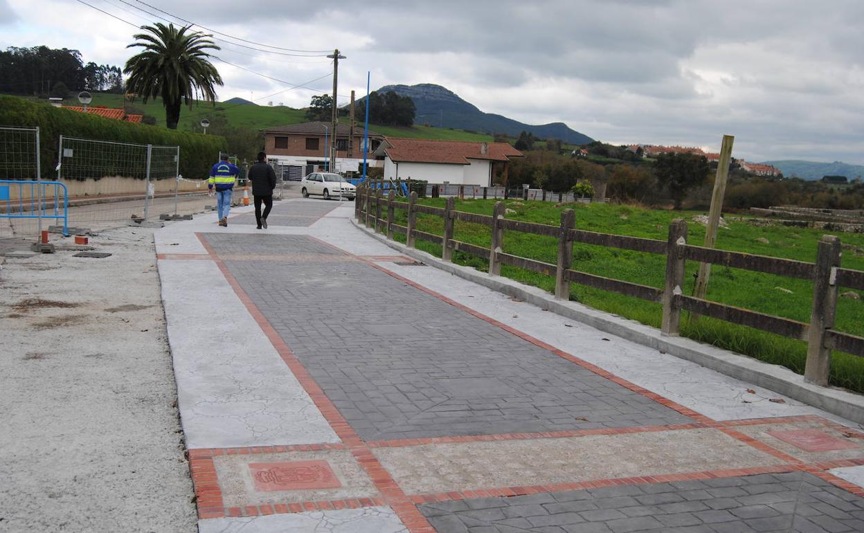 Las obras para ejecutar un circuito peatonal creado en torno al Rivero encaran la recta final.