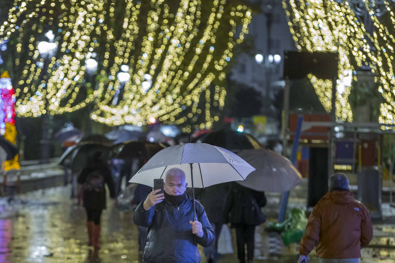 La iluminación de los 154 árboles de la calle es una de las novedades del año y alumbrarán las fiestas con 250.000 puntos de luces LED.