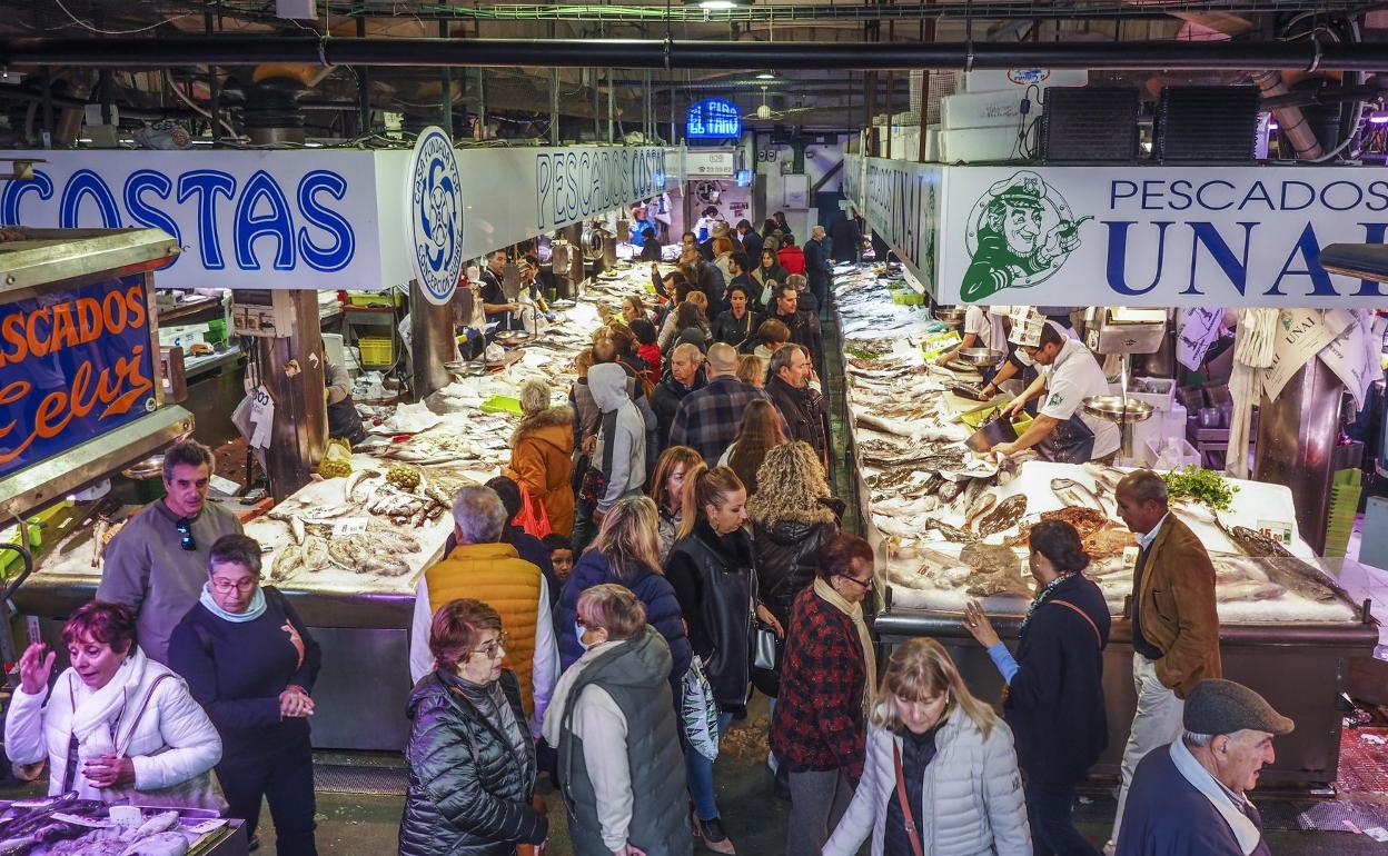 Compras durante estos días en la santanderina Plaza de La Esperanza. 