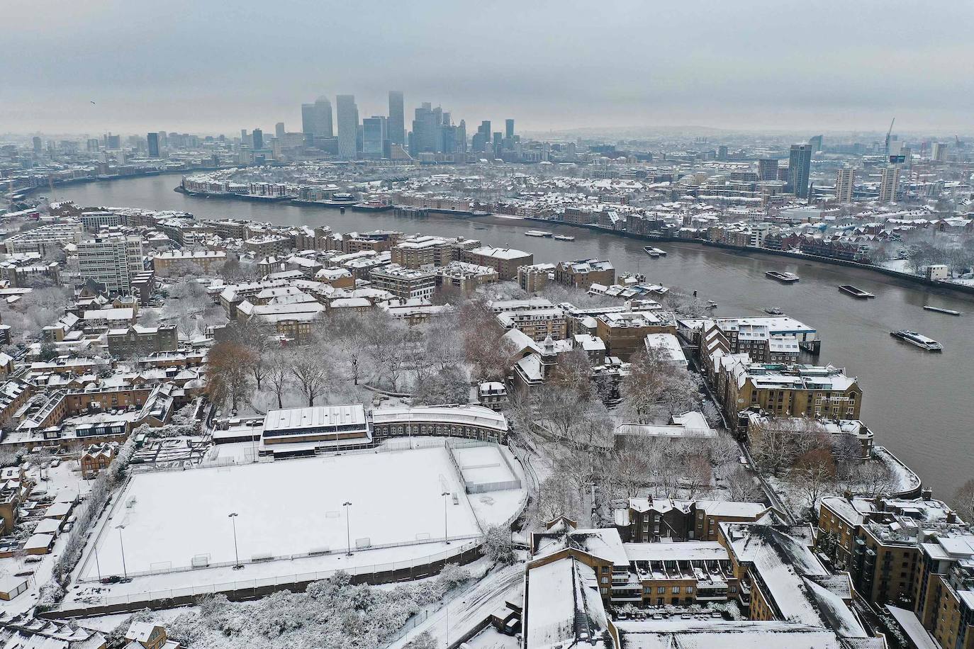 Fotos: Espectacular nevada en Londres