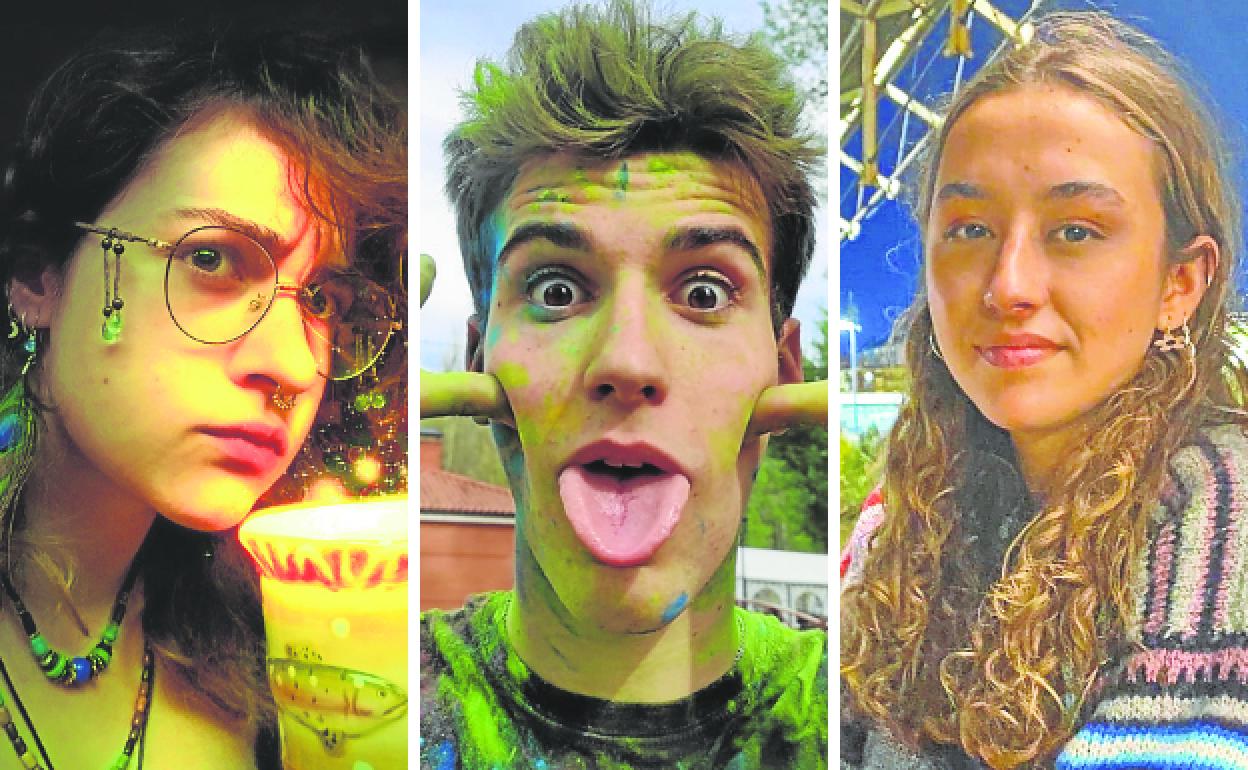 Emma Gutiérrez, Eric del Río (Rusti) y Blanca Montalvillo. 