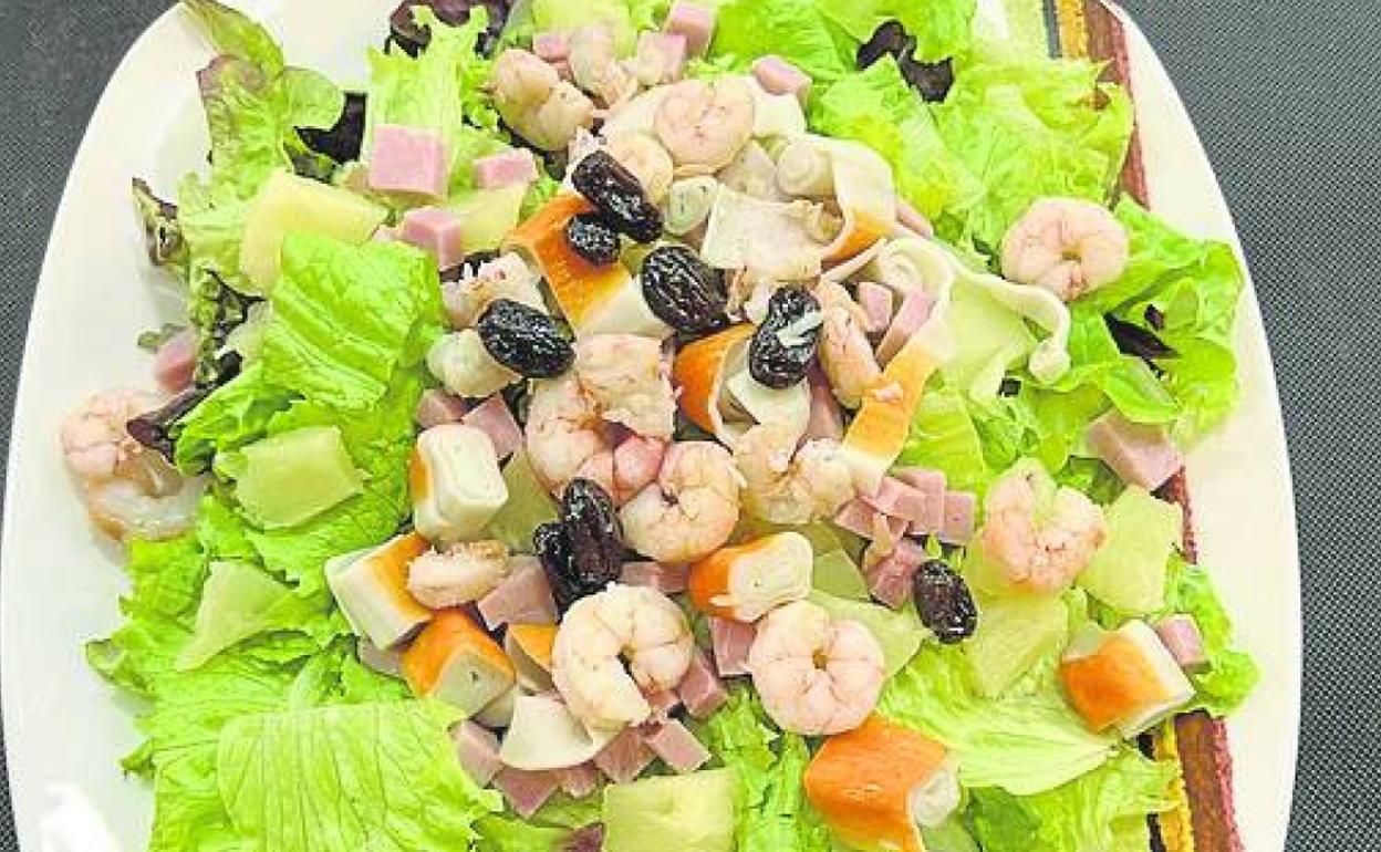 Ensalada tropical. 